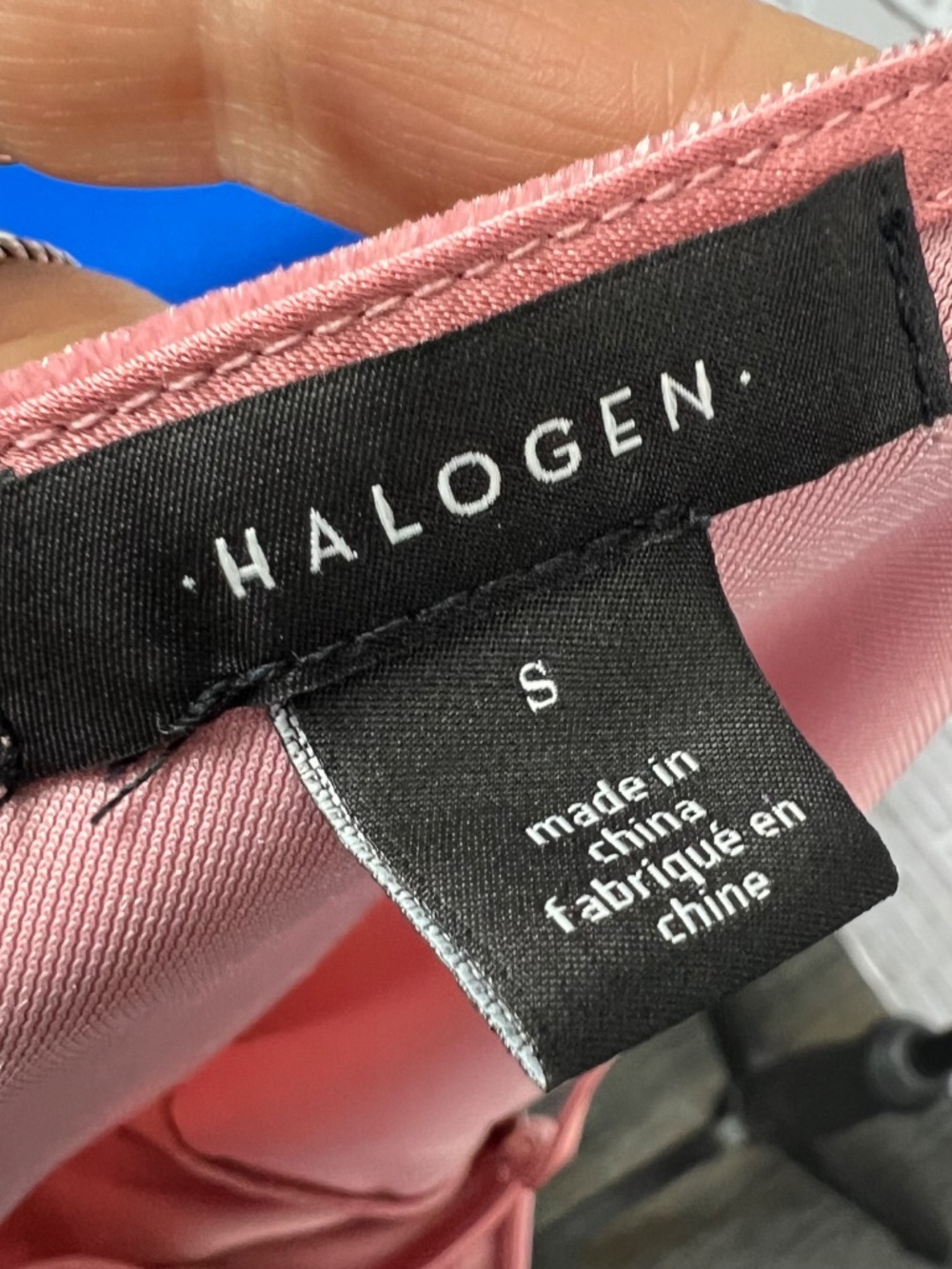 HALOGEN • Dusty Rose Pink Velvet V-Neck Camisole Tank Top Small - Picture 5 of 7